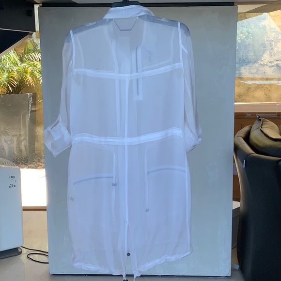 Ellie Tahari Sheer Jacket Overlay - Picture 5 of 6